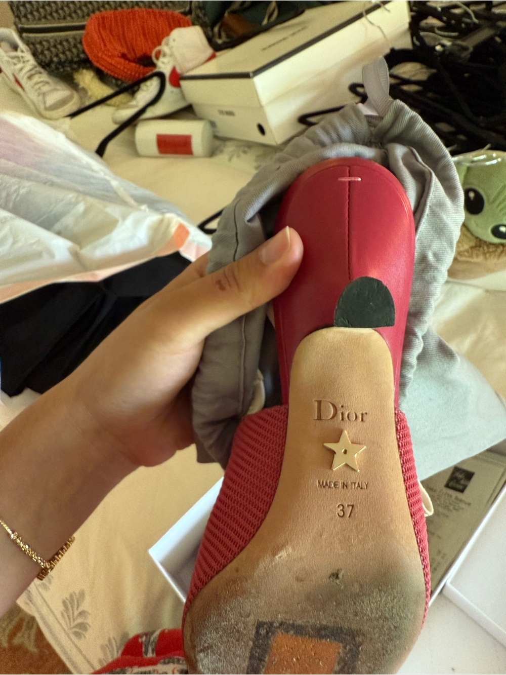 Dior Pink J'Adior Slingback Kitten Heels - Picture 8 of 9